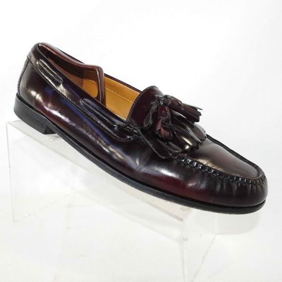 Cole Haan Sz 2 Burgundy Tassel Loafers 